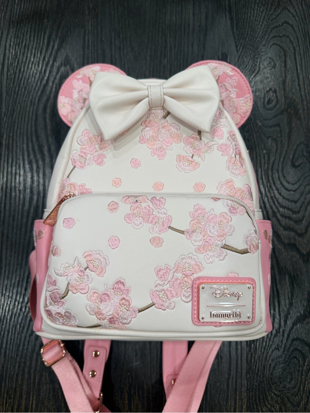 Loungefly Disney Minnie Mouse Cherry Blossom Ears Mini Backpack